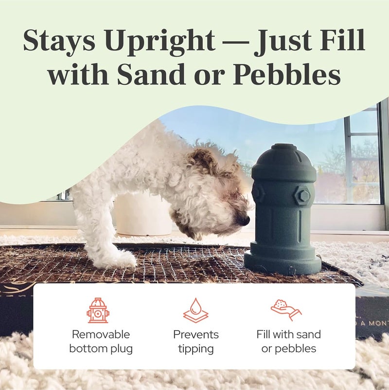 Bark Potty Small Dog Fire Hydrant 4x7 Silicone Soft Potty Training Aid for Small Breeds Under 10lbs Toy Breeds Indoor Outdoor Training Blue - Image 5